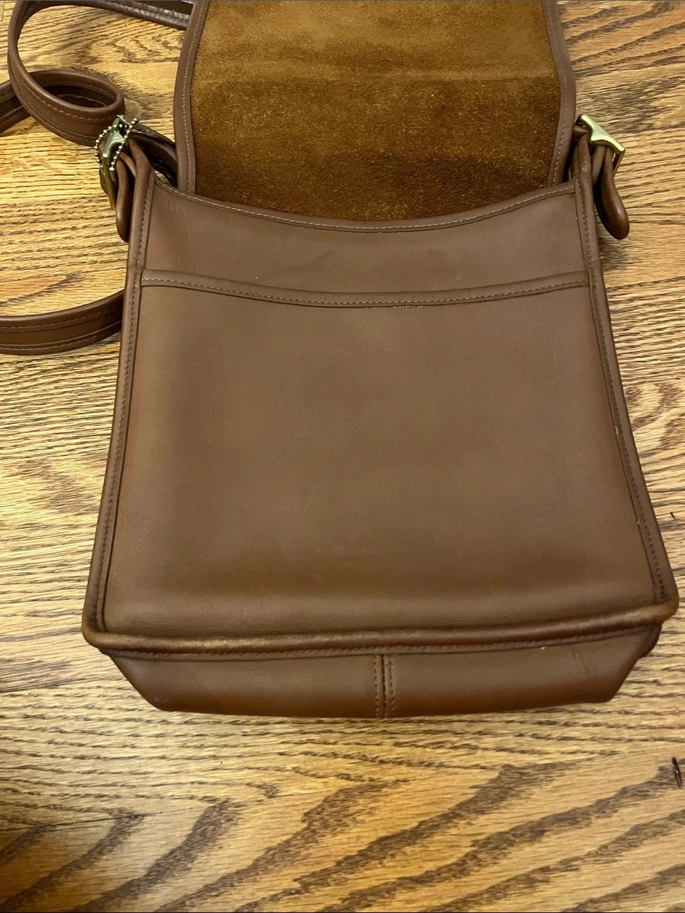 Vintage Mahogany Coach Legacy Studio Flap Bag #9144